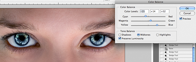 Step 6 color balance